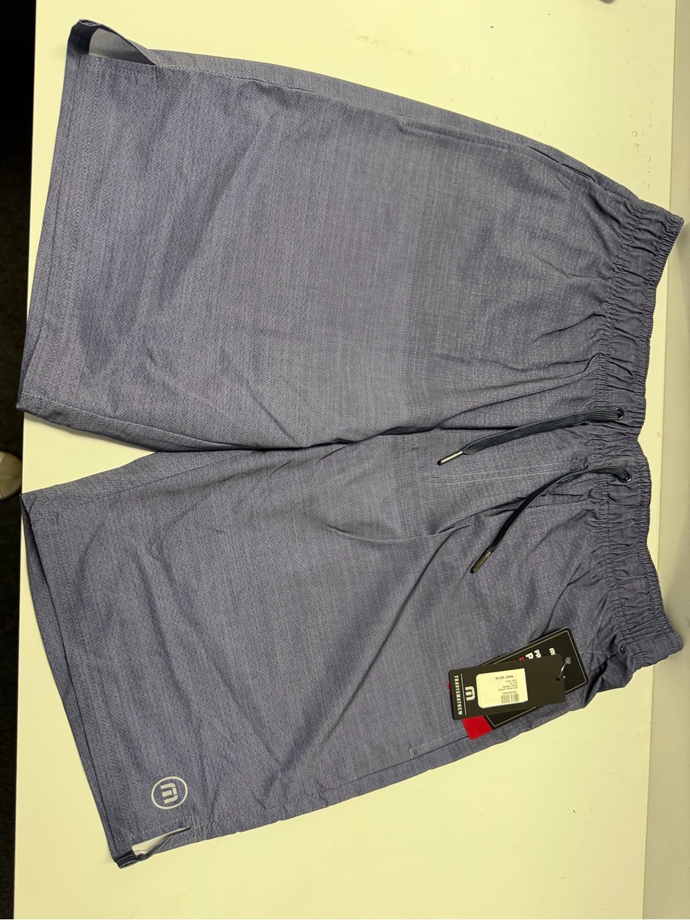 Travis Mathew Men's Heather Navy Performance Hybrid Shorts